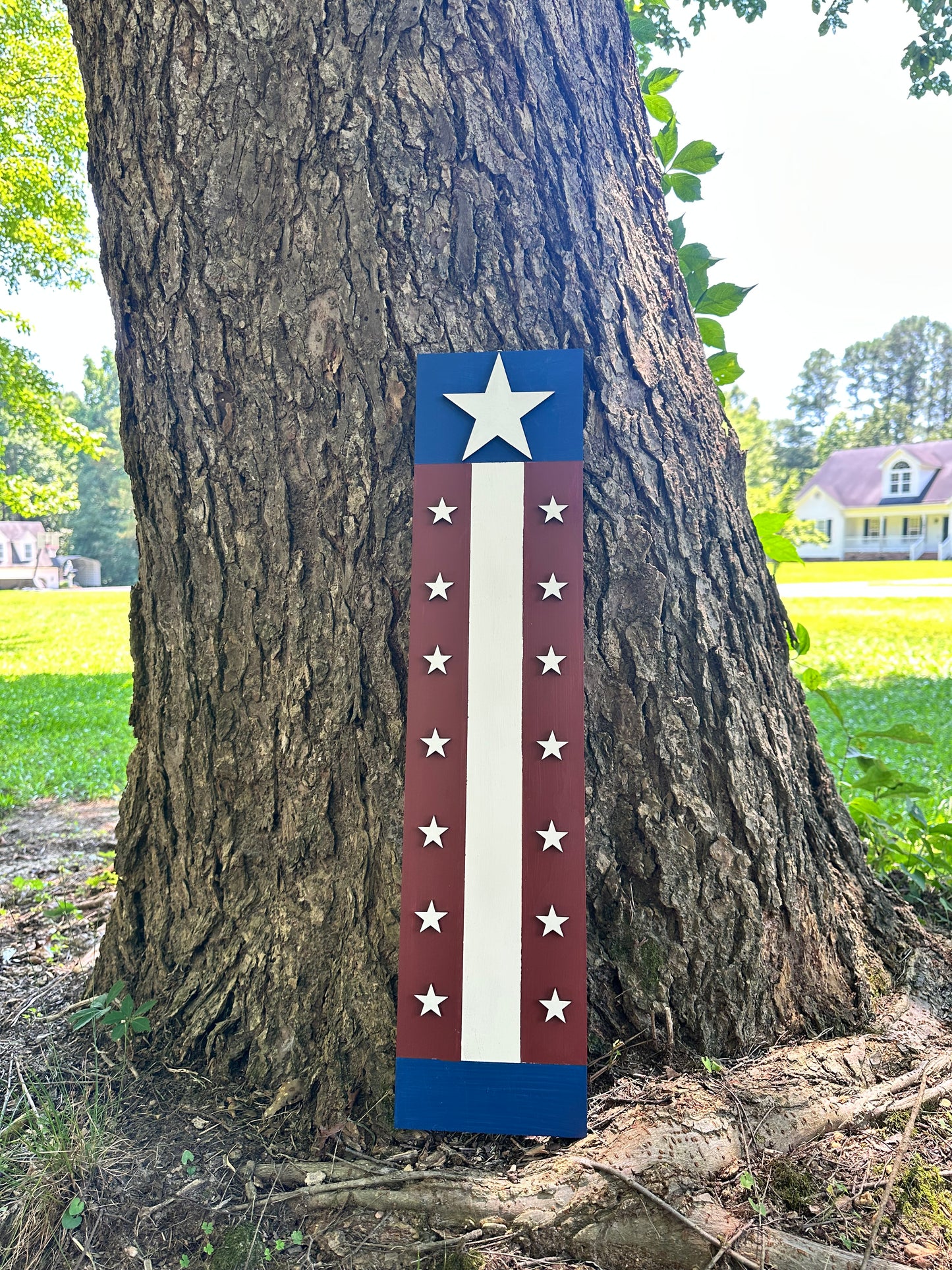 Americana Primitive Stars & Stripes Sign
