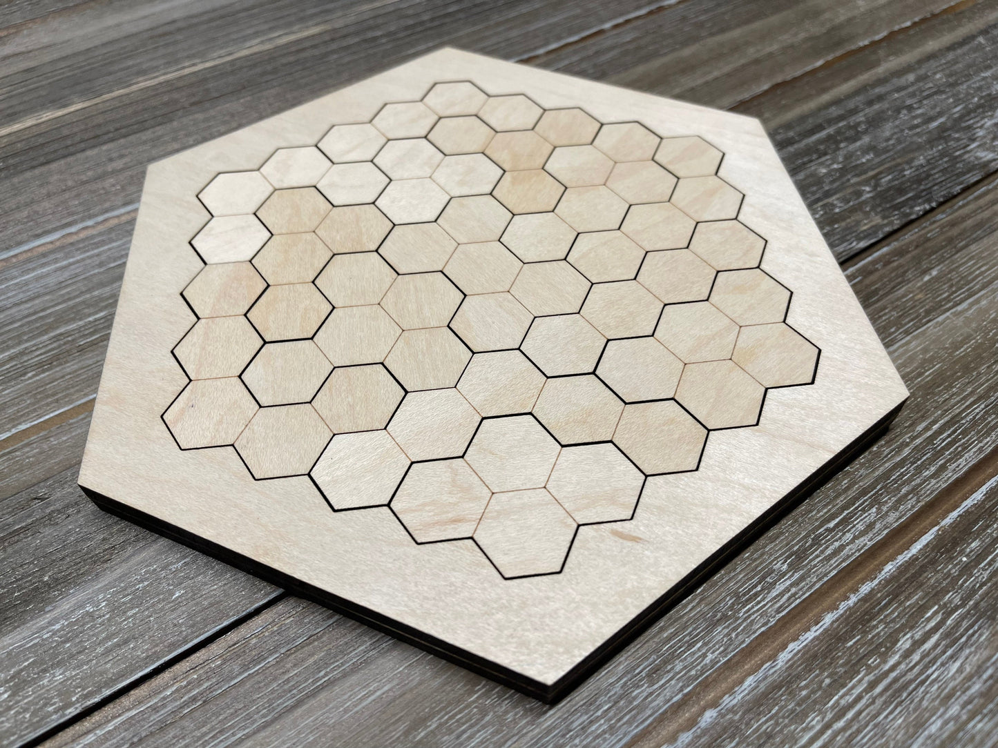 Hexagon Puzzle Unstained