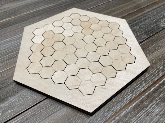 Hexagon Puzzle Unstained