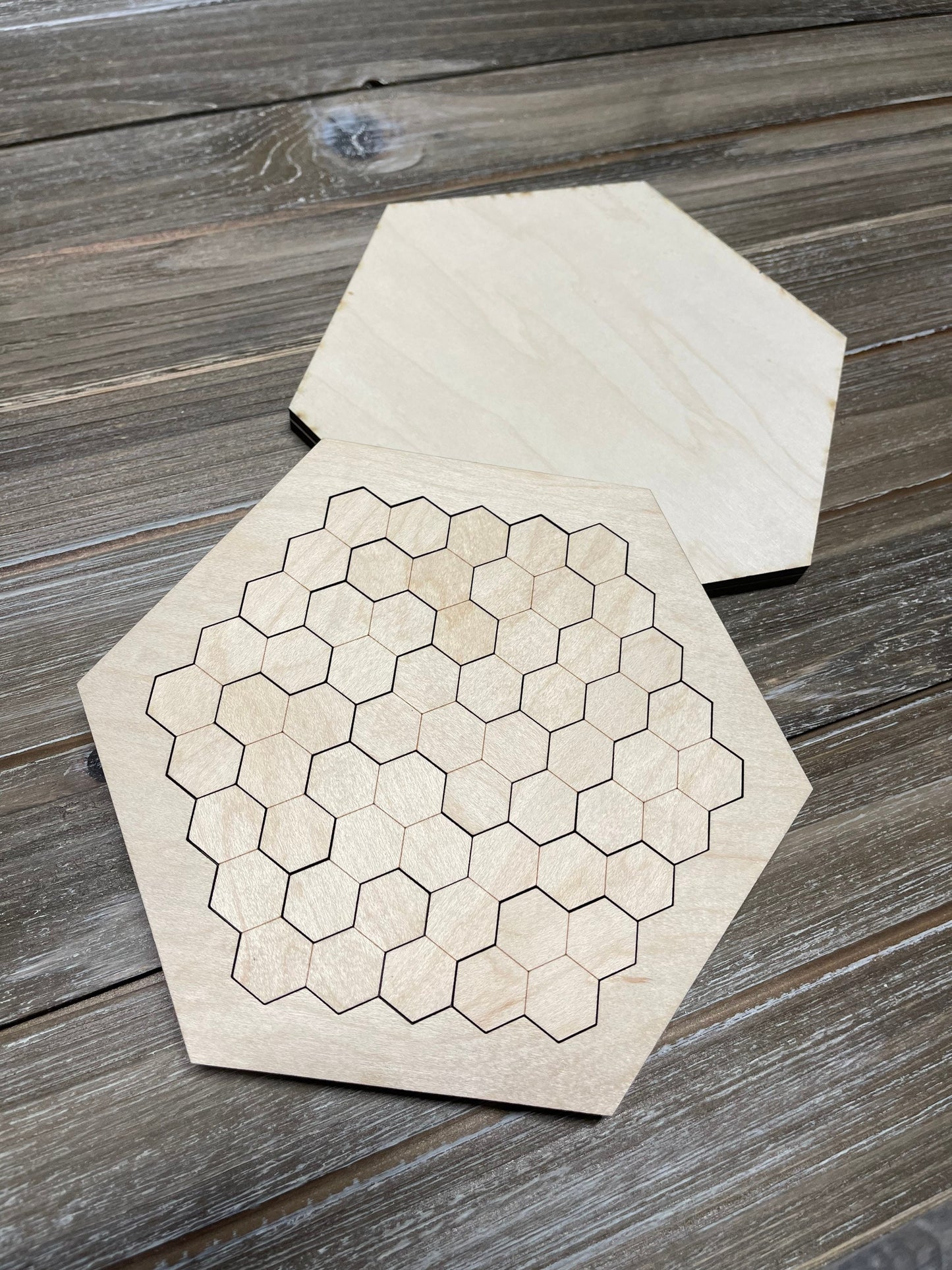 Hexagon Puzzle Unstained