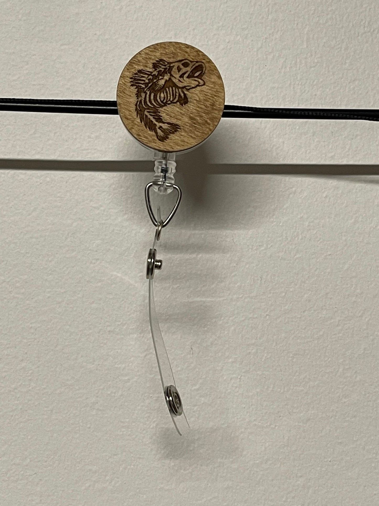 Fish skeleton retractable Badge Reel for ID card