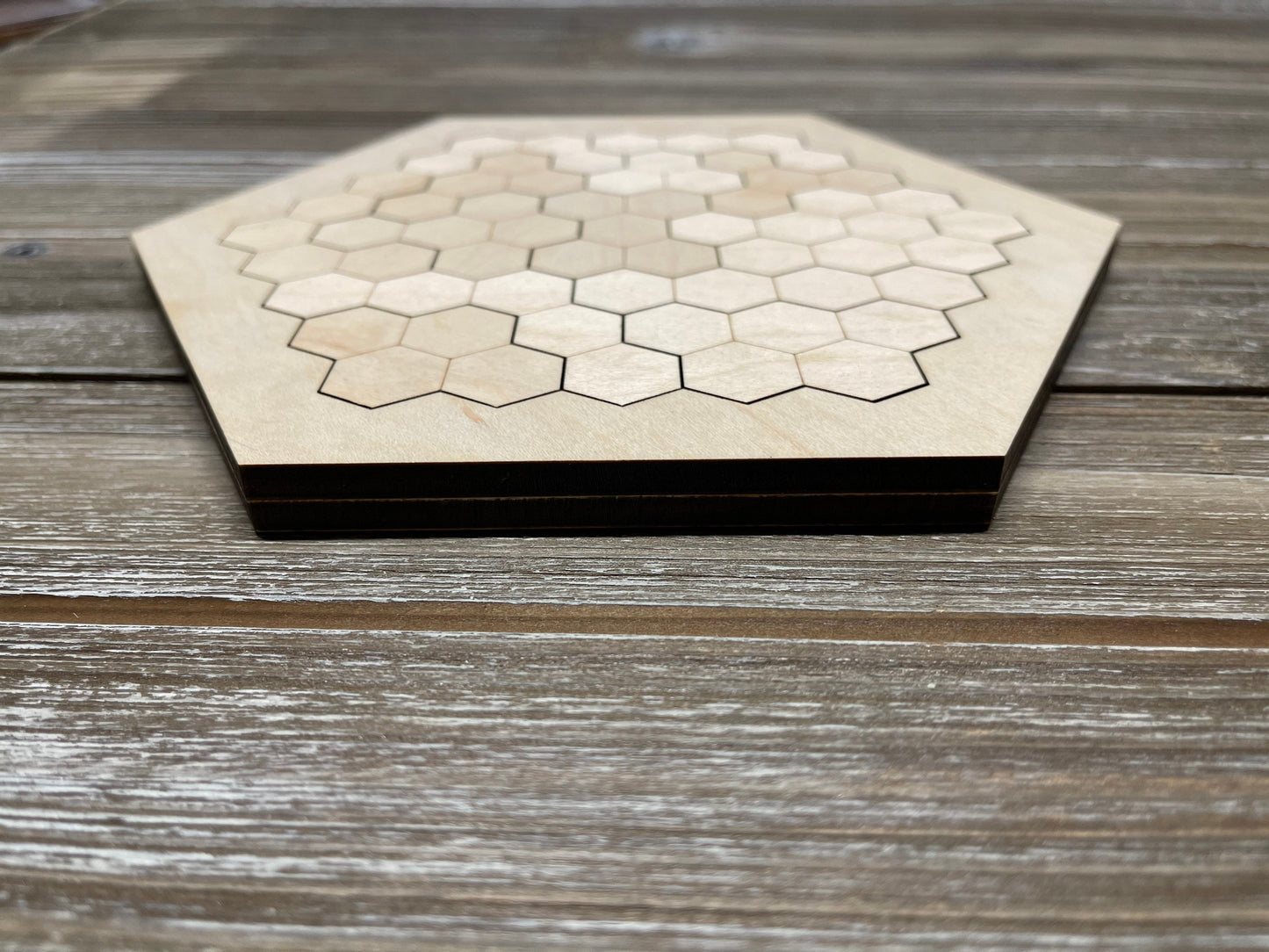Hexagon Puzzle Unstained