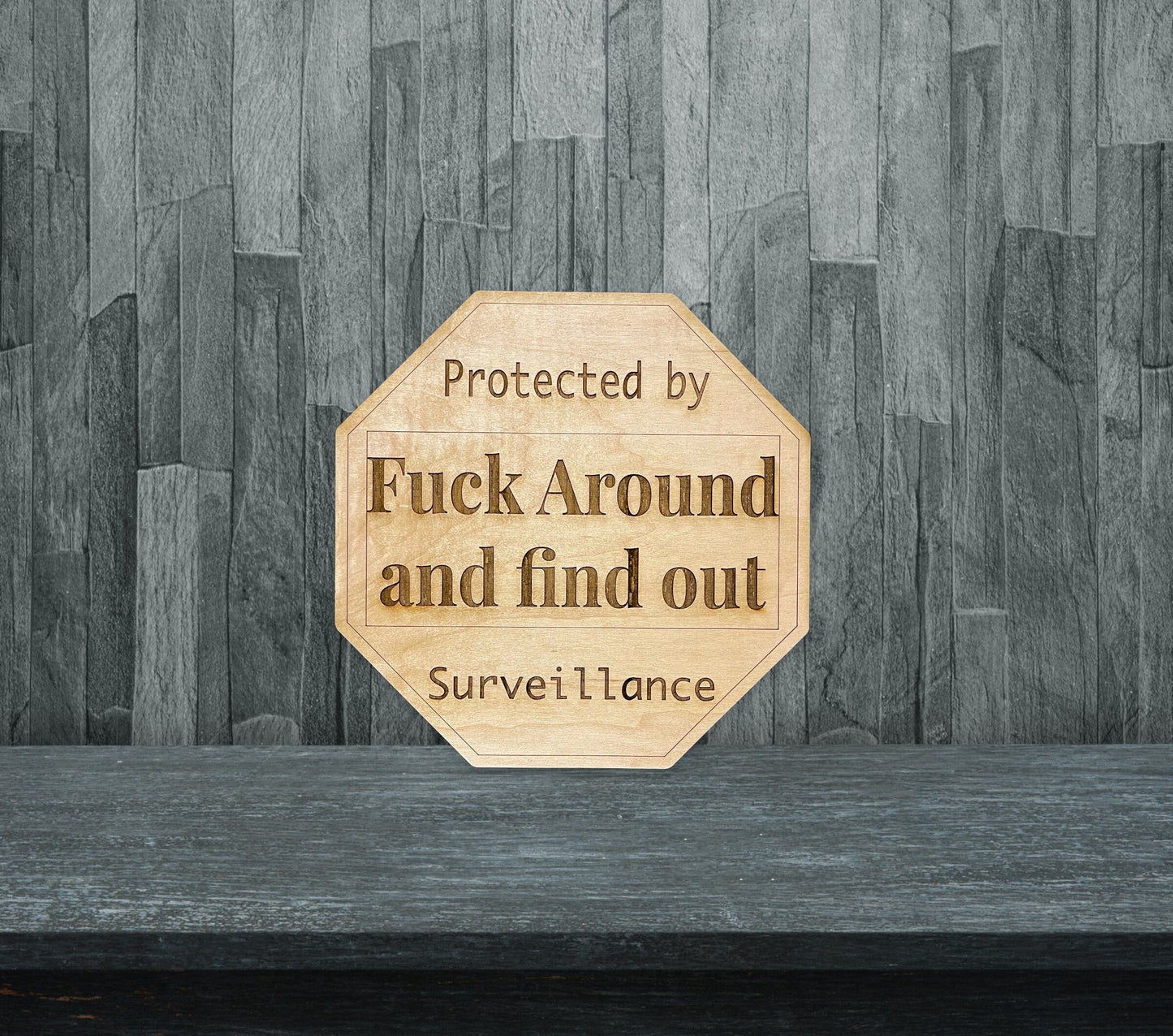 Protected by Fuck around and find out surveillance sign