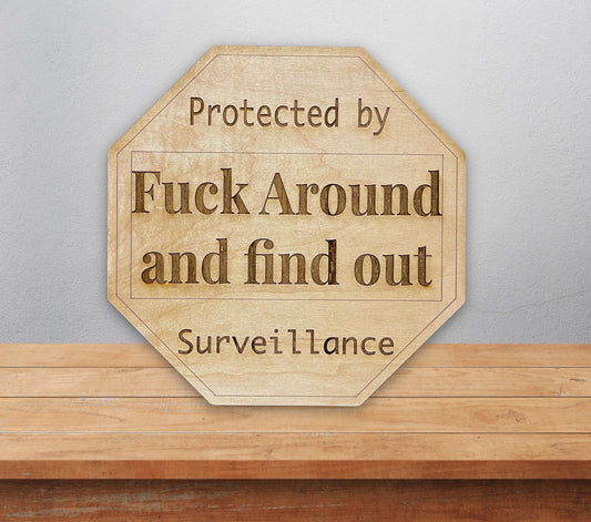 Protected by Fuck around and find out surveillance sign